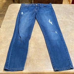 Women’s flying monkey jeans size 24 inseam measures about 26.5”